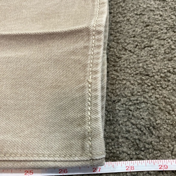 LEVIS 501 Baggy Button Fly  38x27 Taupe Grayish-Brown Men’s Pants Hemmed - Picture 6 of 6